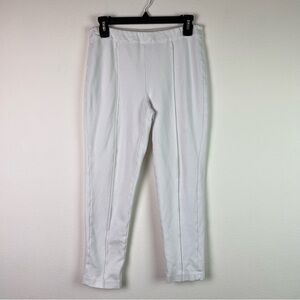 Soft Surroundings Pants Size Small White Stretchy Comfy Fit Elastic Waist Lounge
